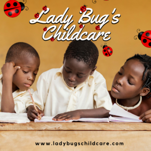 Black children reading together. two little boys and one girl. 